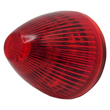 Peterson M166R Led Marker/ Clearance, Round, Beehive, 2″, Red, Bulk Pack