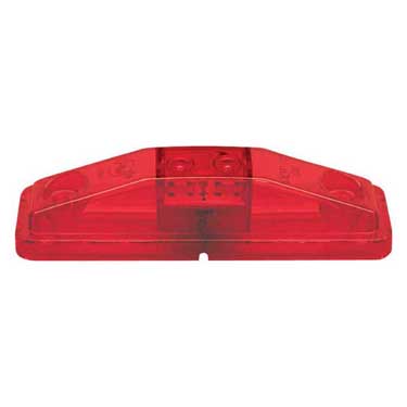 Peterson 169R Led Marker/ Clearance, P2, Rectangular, 4.06″X1.06″, Red, Poly Bag