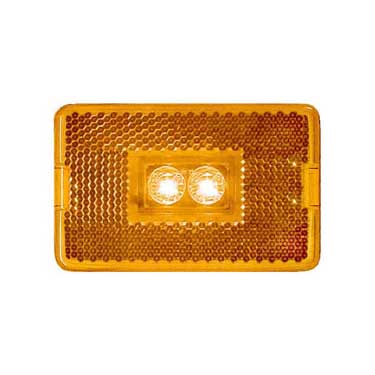 Peterson M170A Led Marker/ Clearance, P2, Rectangular, 3.1″X2.0″, Amber, Bulk Pack