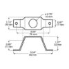 Peterson 176-092 Bracket, Dot Light, 3″ Mounting Centers, Poly Bag