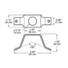 Peterson 176-093 Bracket, Dot Light, Radius Corner, Poly Bag