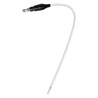 Peterson B176-493 Lead Wire, White W/ .180 Male, 7.5″, Bulk Pack