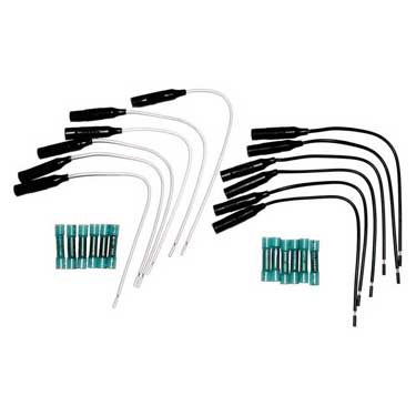 Peterson 176-496 Lead Wire, W/ .180 Receptacle 6/ White 6/ Black 1W/ 2 Butt Splices, Poly Bag