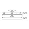 Peterson M177-3R Led Id Bar Lights, Red, Bulk Pack