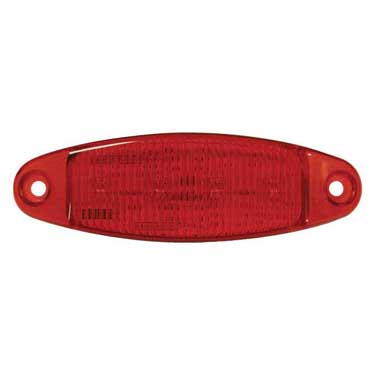 Peterson 178R-MV Led Marker/ Clearance, P2, Oblong, 4.7″ X 1.5″, Multi-Volt, Red, Poly Bag