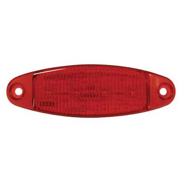 Peterson M178R Led Marker/ Clearance, P2, Oblong, Low Profile, 4.7″X1.50″, Red, Bulk Pack