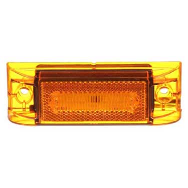 Peterson M353A Led Marker/ Clearance, Pc-Rated, Rectangular, W/ Auxiliary Function, 6.0″X2.0″, Amber, Bulk Pack