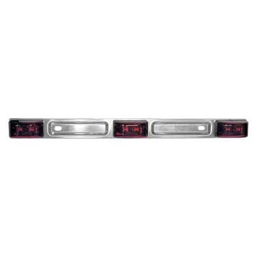 Peterson M191-3RL Led Id Bar Light, Stainless Steel 60″ Lead Wires, 14.25″X1.19″, Red, Bulk Pack