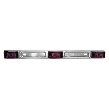 Peterson V191-3RL Led Id Bar Light, Stainless Steel 60″ Lead Wires, 14.25″X1.19″, Red, Viz Pack