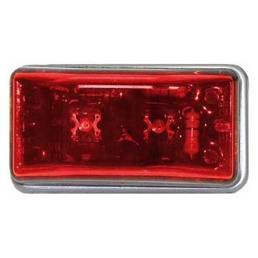 Peterson M191R Led Marker/ Clearance, P2, Rectangular, 2.12″X1.12″, Red, Bulk Pack