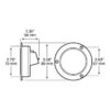 Peterson M192FA Led Marker/ Clearance, P2, Round, Amp, W/ Flange, 2.5″, Amber, Bulk Pack