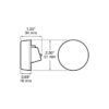 Peterson M194G 2″ 3-Led Green Auxiliary Light, Amp 2-Pin, Bulk Pack