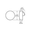 Peterson M233CA Led Marker/ Clearance, Pc-Rated, Round, W/ Auxiliary Function, Clear Lens, 2.5″, Amber, Clear Lens, Bulk Pack