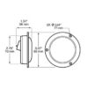 Peterson M233FA Led Marker/ Clearance, Pc-Rated Round, Flange-Mount 3 Wire W/ Auxiliary Function 2.5″, Amber, Bulk Pack