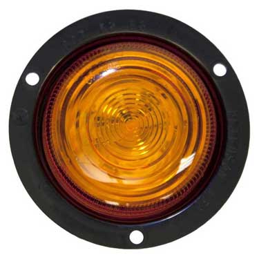 Peterson 197KFA Led Marker/ Clearance, Pc-Rated, Round, Kit, W/ Flange, 2.5″, Amber, Poly Bag