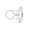 Peterson M163R-MV Led Marker/ Clearance, Pc-Rated, Round, 2.5″, Multi-Volt, Red, Bulk Pack