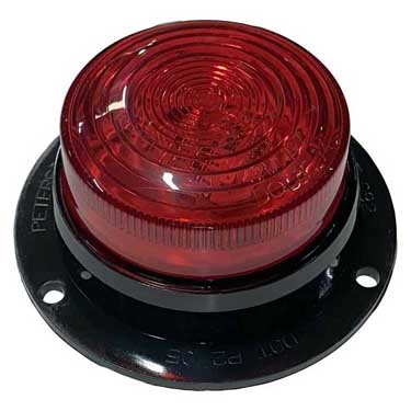Peterson M207SR Led Marker/Clearance Pc-Rated, Round Amp W/ Flange 2.5″