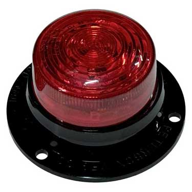 Peterson P209SR-MV Led Marker/Clearance Pc-Rated, 2″ Round Amp, Surface Mount, Multivolt, Red, Poly Pack