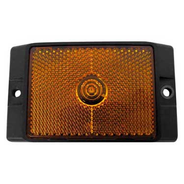 Peterson M215A Led Marker/ Clearance, P2, Rectangular, Reflex, 3.94″X1.13″, Amber, Bulk Pack
