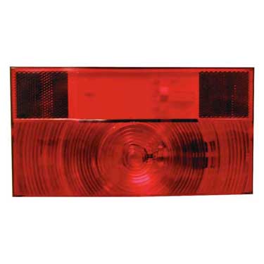 Peterson V25911 Incandescent Stop/Turn/Tail, Rectangular, Rv, W/ Reflex, 8.5625″X4.625″, Red, Viz Pack