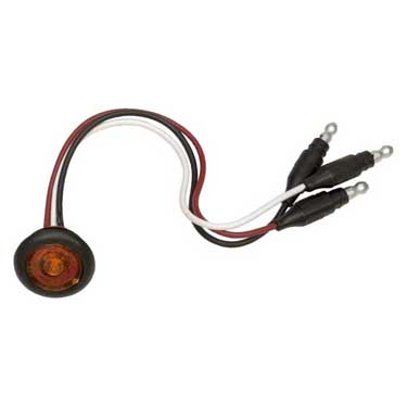 Peterson M271A-BT3 Led Marker/ Clearance, P2, Round, W/ Auxiliary Function, .180 Molded Bullets, 0.75″, Amber, Bulk Pack