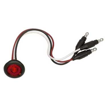 Peterson M271R-BT3 Led Marker/ Clearance, P2, Round, W/ Auxiliary Function.180 Molded Bullets 0.75″, Red, Bulk Pack