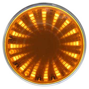 Peterson M274A Led Auxiliary Tunnel Light, Round, 2″, Amber, Bulk Pack