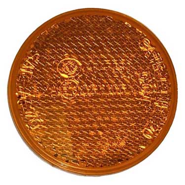 Peterson 2753A Amber Round Reflector 2.188″