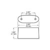 Peterson 290-091 Bracket, Low Profile, Side-Mount, 3.21X1.24, Poly Bag