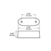 Peterson 290-09 Bracket, Low Profile, Top-Mount, 3.21X1.24, Poly Bag