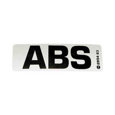 Peterson 2954 Abs Sticker, 4″X1.25″, Bulk Pack