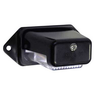Peterson M296C-PKD Led License Light, Oblong, Black, 4″X1.63″, White, Bulk Pack