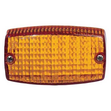 Peterson 306A Incandescent Turn Signal Light, Rectangular, Dual Filament, 4.5625″X2.5″, Amber, Poly Bag