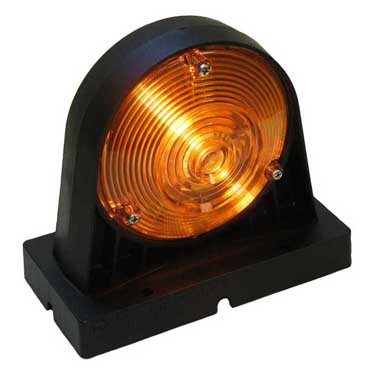 Peterson 309AA Incandescent Turn Signal/ Flashing Warning Light, Agricultural, Round, Single Housing, Amber/Amber 10.93″X5.42″, Amber, Bulk Pack