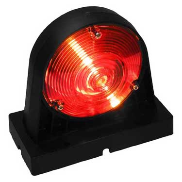 Peterson 309R Incandescent Stop/Turn/Tail, Agricultural, Round, Single Housing, Red, 10.93″X5.42″, Red, Mfg Pack