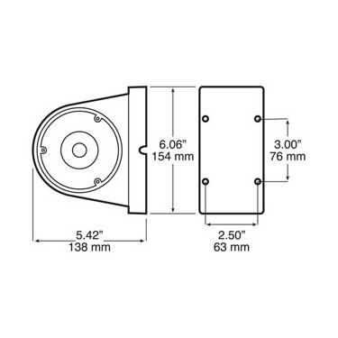 Peterson 309R Incandescent Stop/Turn/Tail, Agricultural, Round, Single Housing, Red, 10.93″X5.42″, Red, Mfg Pack