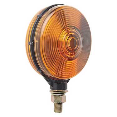 Peterson 313AA Incandescent Stop/ Turn, Double-Face, Round, Amber/Amber, 4.125″, Amber, Poly Bag