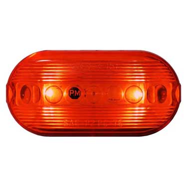 Peterson V35R Led Marker/Clearance Pc-Rated, Oval 4.125″X2″ Red