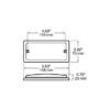 Peterson M368 Led Dome/ Interior Light, Rectangular, 5.83″X2.80″, Multi-Volt, White, Bulk Pack