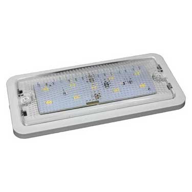 Peterson V368 Led Dome/ Interior Light, Rectangular, 5.83″X2.80″, Multi-Volt, White, Viz Pack