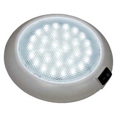 Peterson V379S Led Dome/ Interior Light, Round, W/ Switch, 5.50″, White, Viz Pack