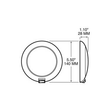 Peterson V379S Led Dome/ Interior Light, Round, W/ Switch, 5.50″, White, Viz Pack