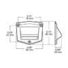 Peterson 397C Led Courtesy Light, Step Well, Rectangular, 3.69″X3.15″ Multi-Volt, White, Poly Bag