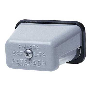 Peterson 400 Incandescent License Plate Light, Rectangular, 2.6875″X1.50″, Poly Bag