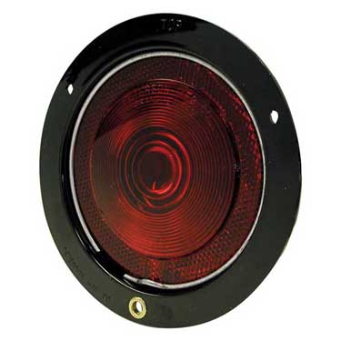 Peterson M413-3 Incandescent Stop/Turn/Tail, Round, Flush-Mount, W/ Reflex, 4″, Red, Bulk Pack