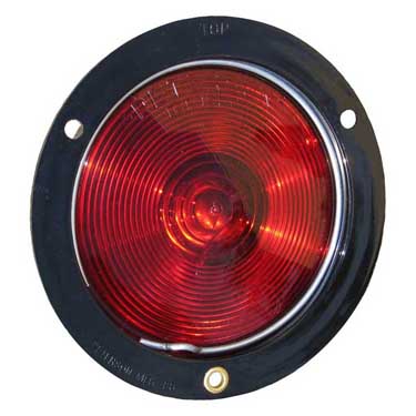 Peterson V413 Incandescent Stop/Turn/Tail, Round, Flush-Mount, 4″, Red, Viz Pack