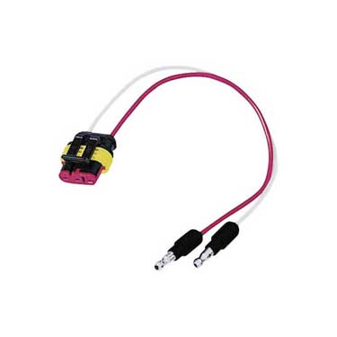 Peterson 417-482 Plug, Led 2-Wire, Stripped Lead/ Ring Terminal, W/ 2 .180 Bullets, Poly Bag