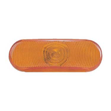 Peterson 421A Incandescent Turn Signal, Oval, 6.50″X2.25″, Amber, Poly Bag