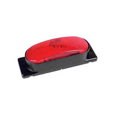 Peterson M421HR Incandescent Stop/Turn/Tail, Sealed Oval, Surface Mount, 8.13″X2.56″, Red, Bulk Pack