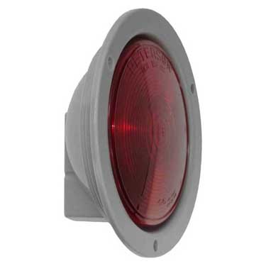 Peterson M424R Incandescent Stop/Turn/Tail, Round, Flange-Mount 4″, Red, Bulk Pack